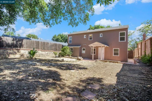 a backyard of a house