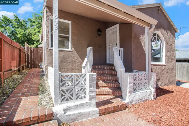 a view of front door of house