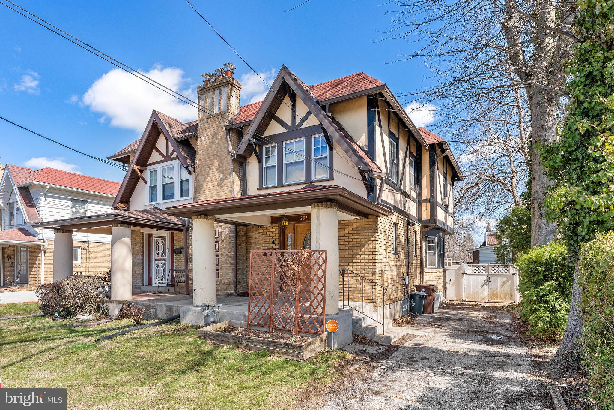 a front view of a house