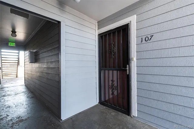 a view of front door