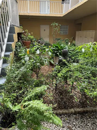 a backyard of a house