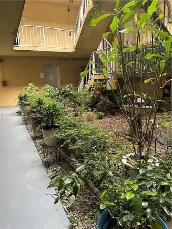 a view of a garden