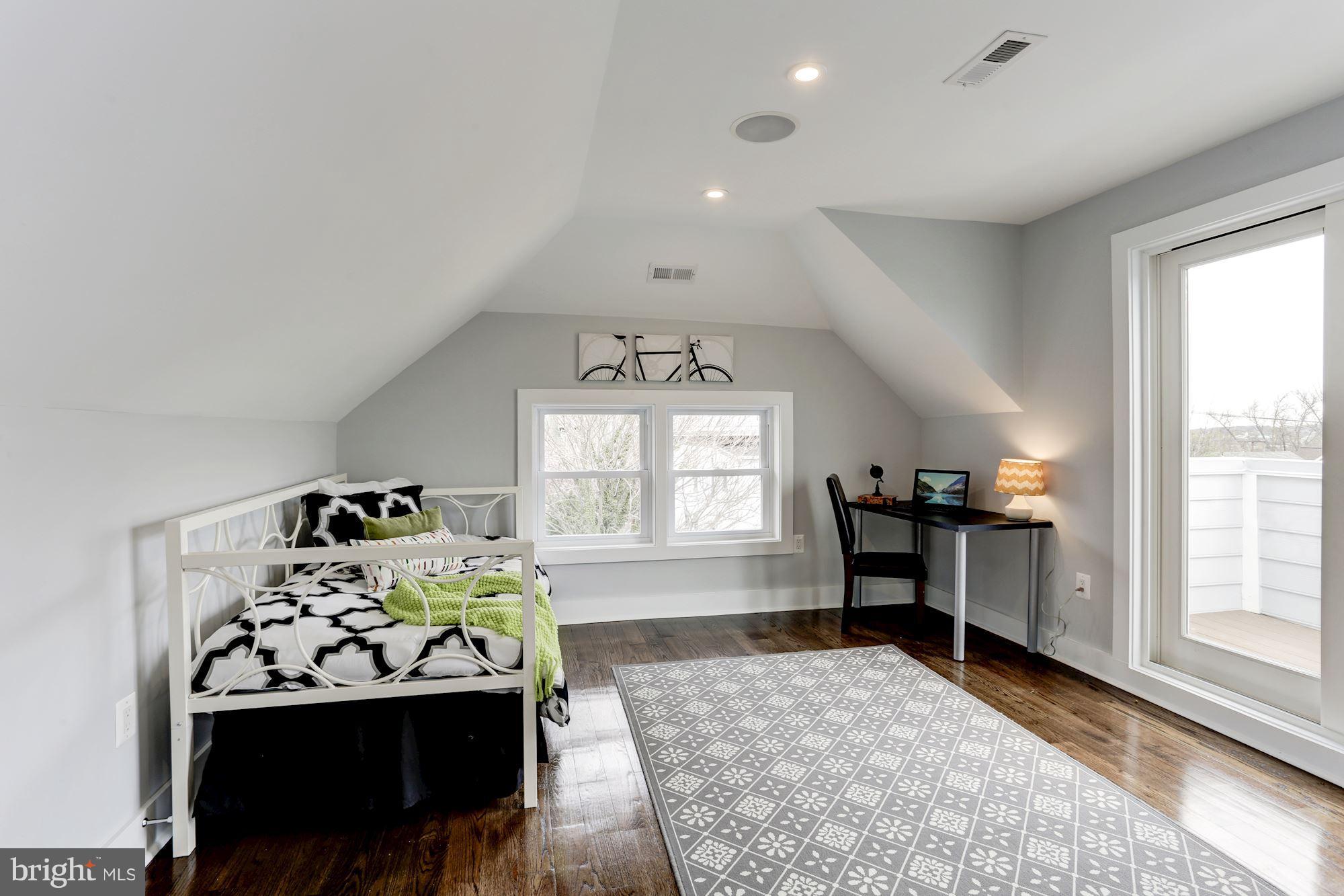 1503 Decatur Street Northwest Washington, DC 20011 - Photo 18 of 29 2nd Master Bedroom w/ En Suite & Deck