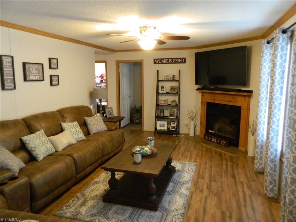 3180 Jess Smith Road Sophia, NC 27350 - Photo 6 of 17 Living room with working fireplace.