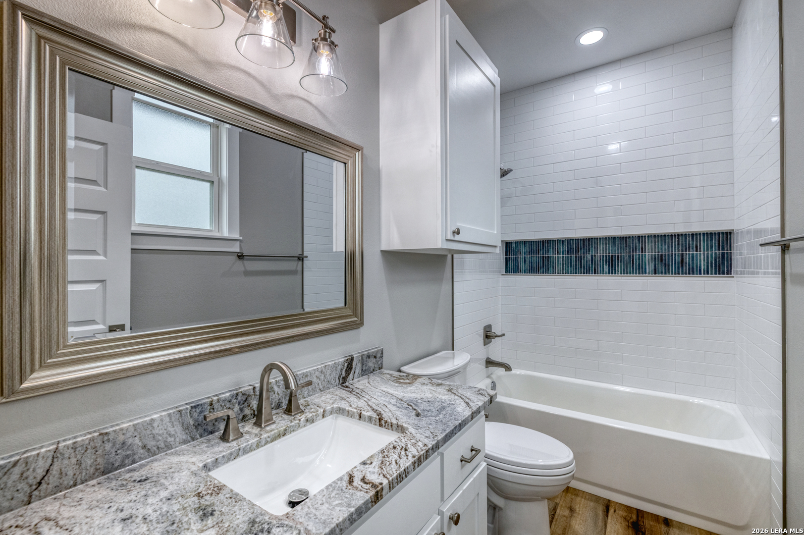 22 Greystone Hills Uvalde, TX 78801 - Photo 68 of 68 a bathroom with a granite countertop sink toilet and shower