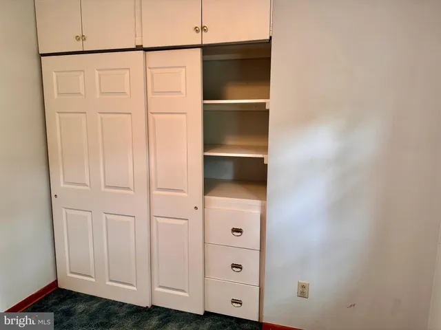 a view of closet area