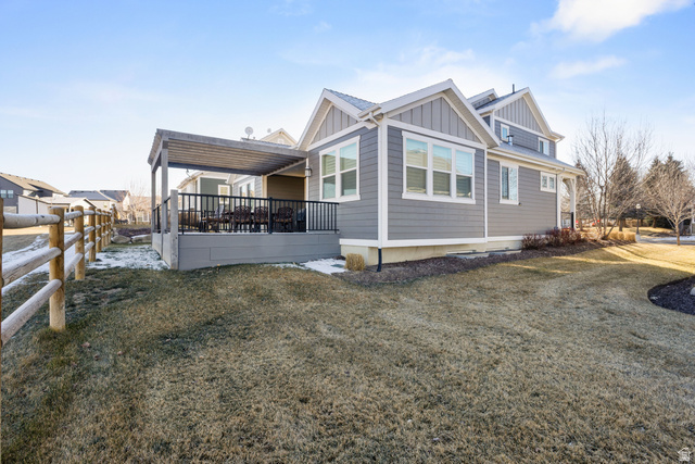 2745 Red Barn Road South Heber City, UT 84032 - Photo 5 of 51 View of property exterior featuring board and batten siding and a deck