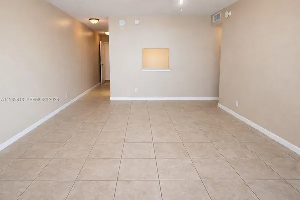 a view of an empty room