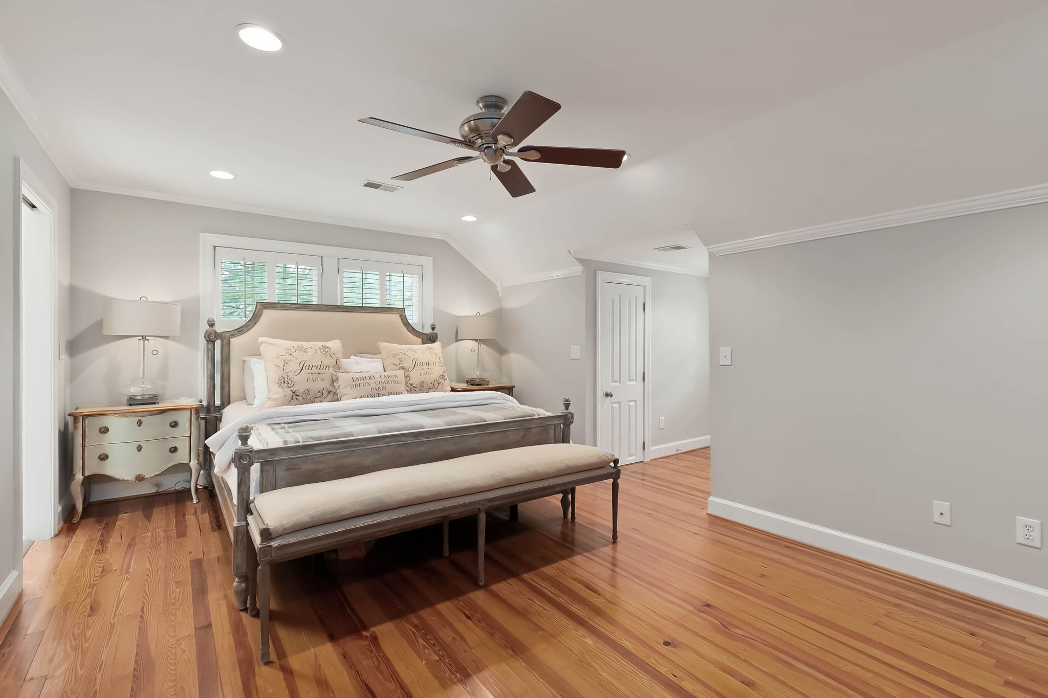 372 Perrolee Street Gallatin, TN 37066 - Photo 14 of 25 a bedroom with a bed and wooden floor