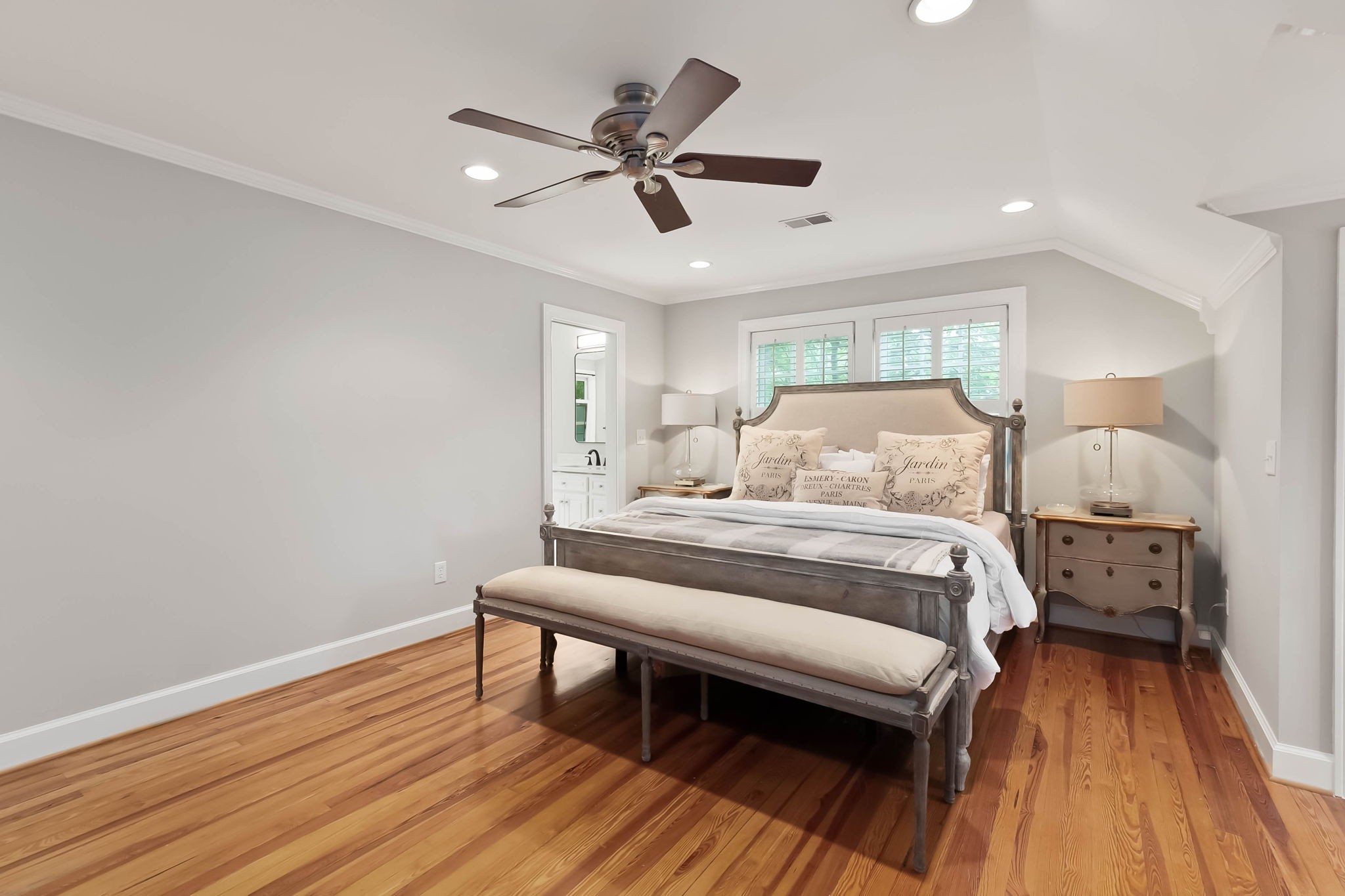 372 Perrolee Street Gallatin, TN 37066 - Photo 15 of 25 a bedroom with a bed and wooden floor