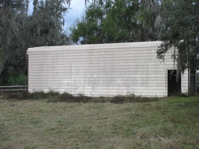 a backyard of a house