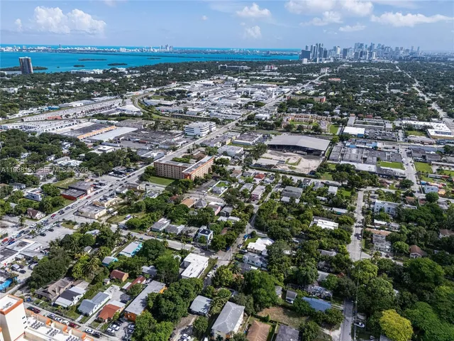 an aerial view of a city