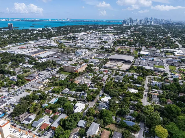 an aerial view of a city