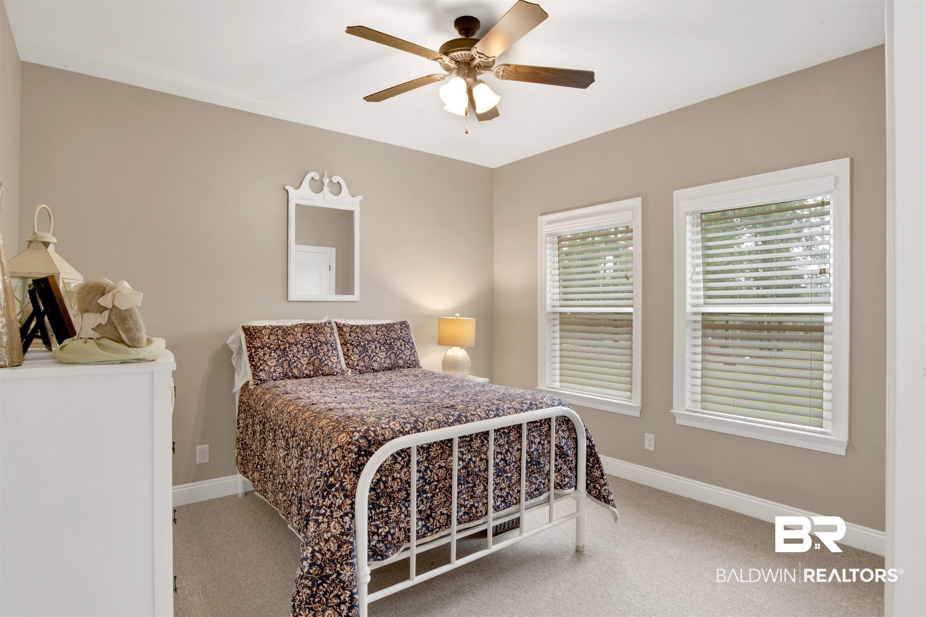 2440 Johnson Road West Mobile, AL 36695 - Photo 24 of 40 Carpeted bedroom with ceiling fan