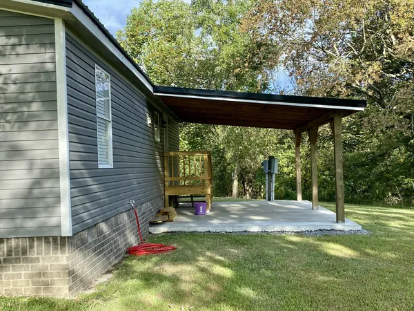 a view of outdoor space with seating