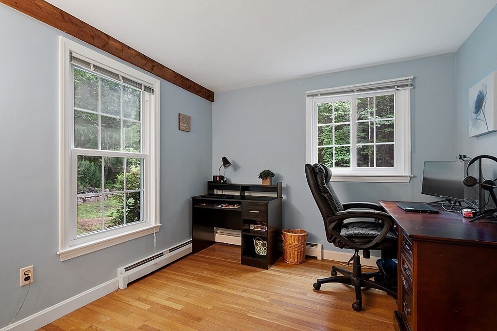 473 Main Street Boxford, MA 01921 - Photo 18 of 42 a view of a workspace with furniture and a window