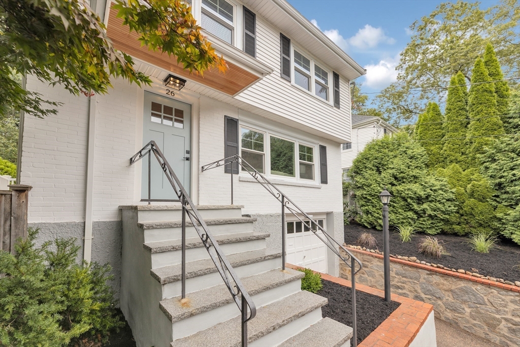 26 Crehore Road Boston, MA 02467 - Photo 6 of 33 a view of a building with a outdoor space