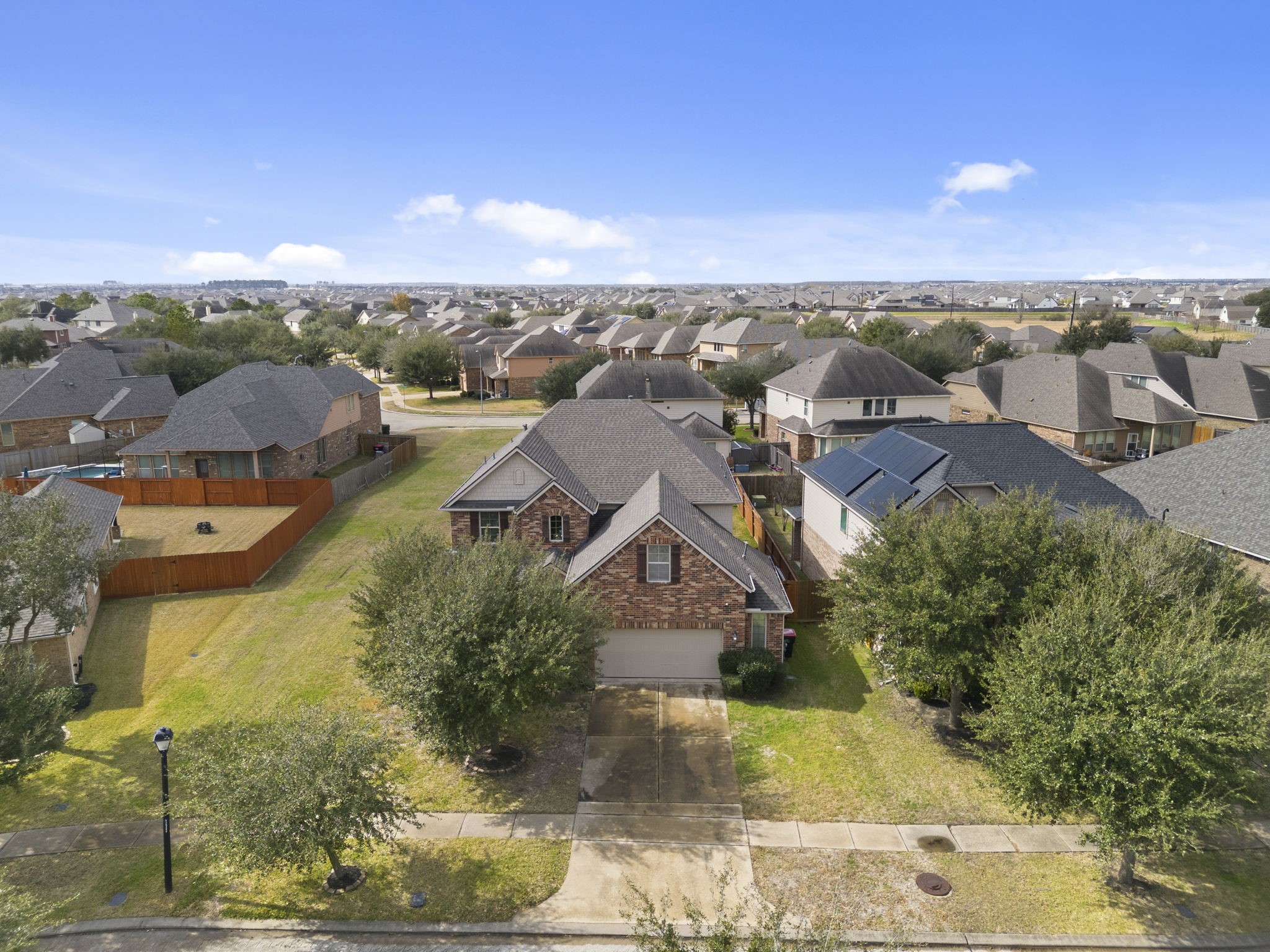 8507 Clarkman Ridge Lane Cypress, TX 77433 - Photo 5 of 48 an aerial view of a house with a yard