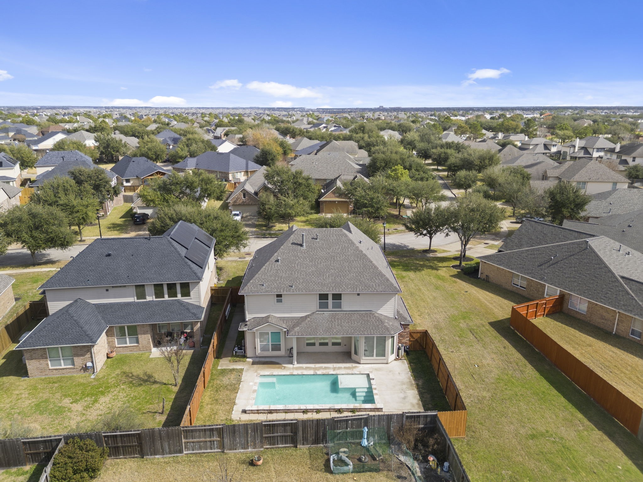 8507 Clarkman Ridge Lane Cypress, TX 77433 - Photo 7 of 48 an aerial view of residential houses with outdoor space