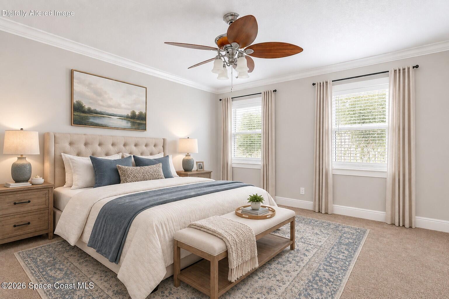 1003 Botany Lane Rockledge, FL 32955 - Photo 8 of 27 Primary Bedroom Staged