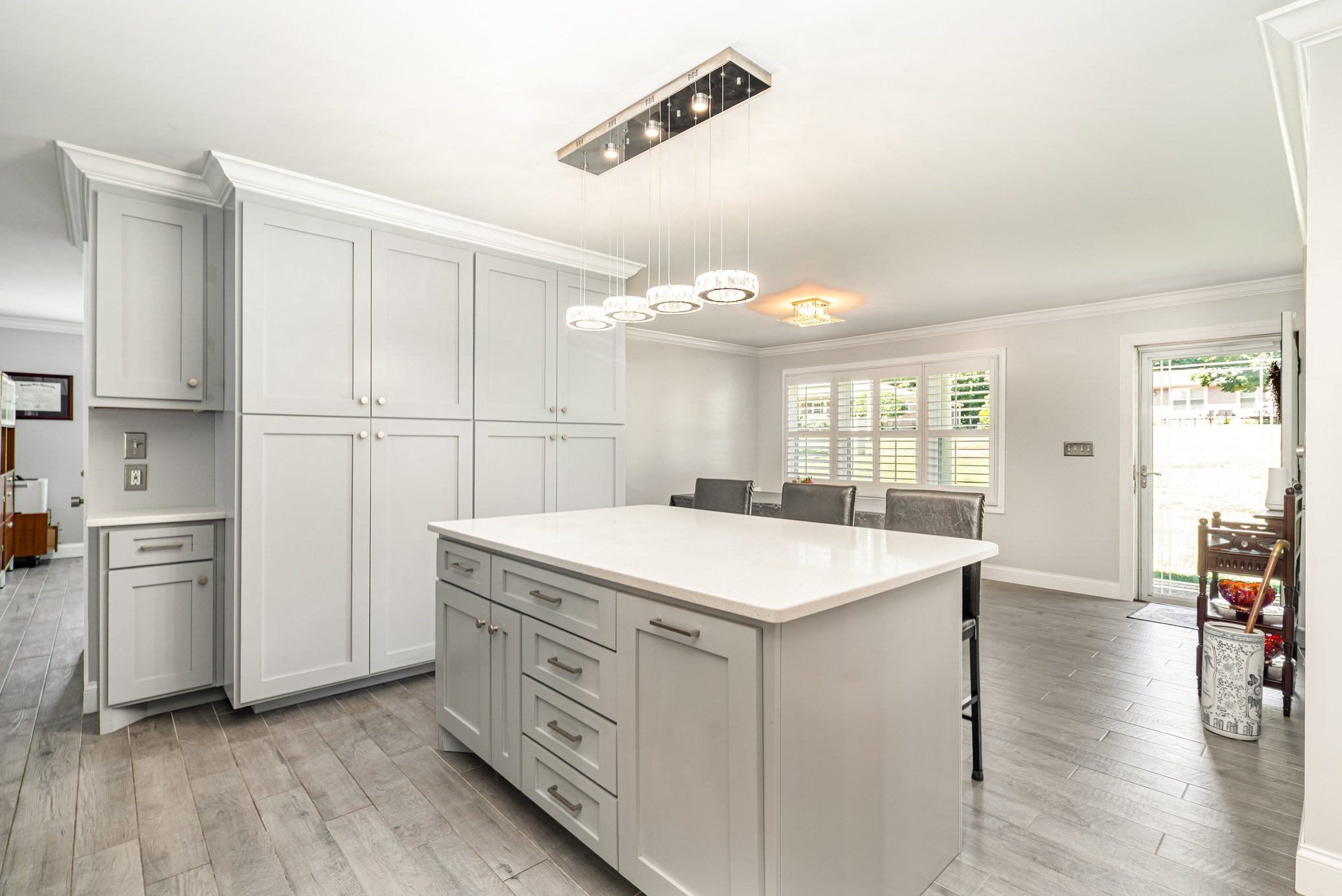 240 Green Harbor Road Old Hickory, TN 37138 - Photo 13 of 30 a kitchen with white cabinets and white appliances