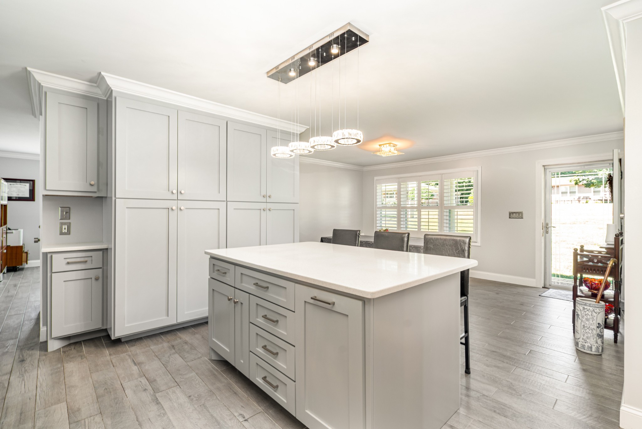 240 Green Harbor Road Old Hickory, TN 37138 - Photo 17 of 30 a kitchen with white cabinets and white appliances