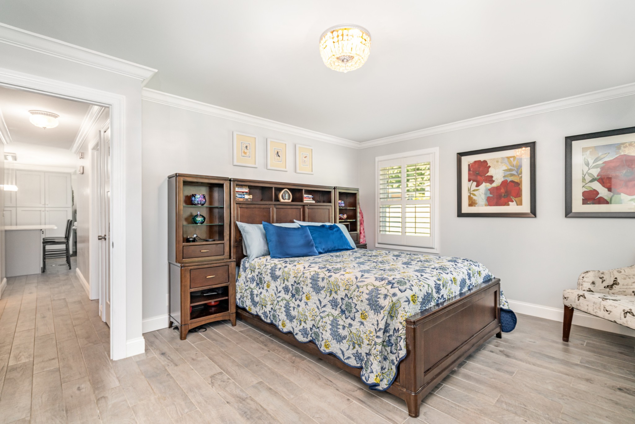 240 Green Harbor Road Old Hickory, TN 37138 - Photo 24 of 30 a bedroom with a bed and a lamp on table