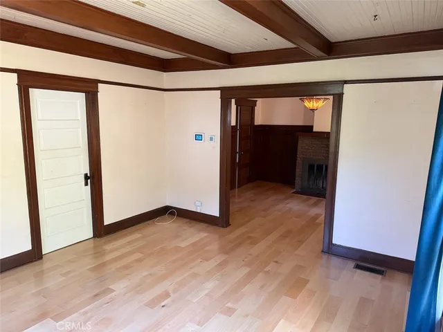 a view of an empty room