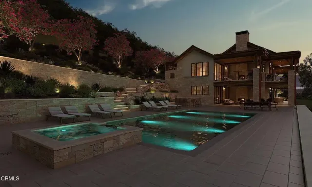 a view of house with outdoor space and garden