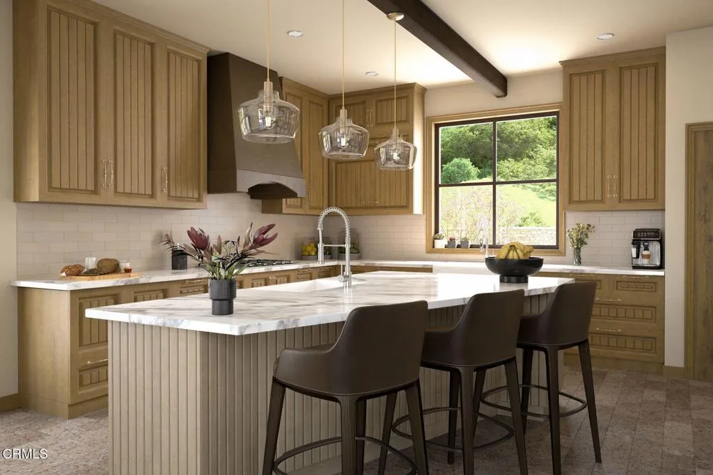 0 Encino Oak View Oak View, CA 93022 - Photo 9 of 50 a kitchen with a sink dining table and chairs