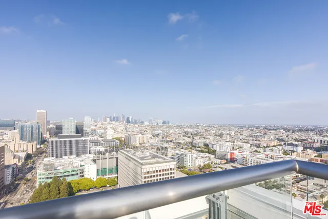 a view of a city from a terrace