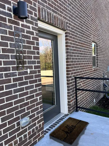 a view of a balcony with a stove