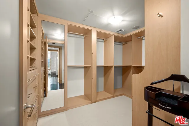 a view of walk in closet