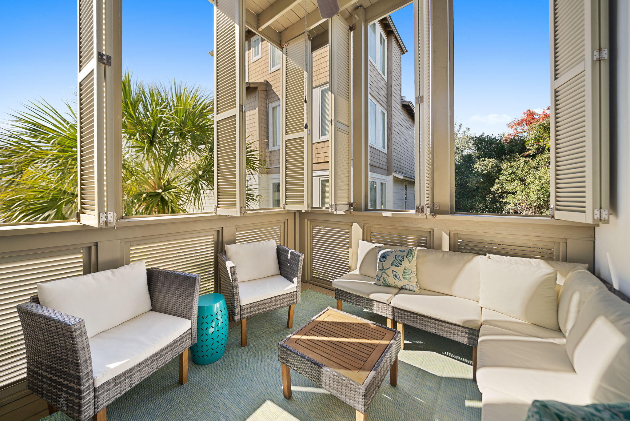 10140 East County Highway 30A, Unit 2 Inlet Beach, FL 32461 - Photo 33 of 92 Covered Balcony