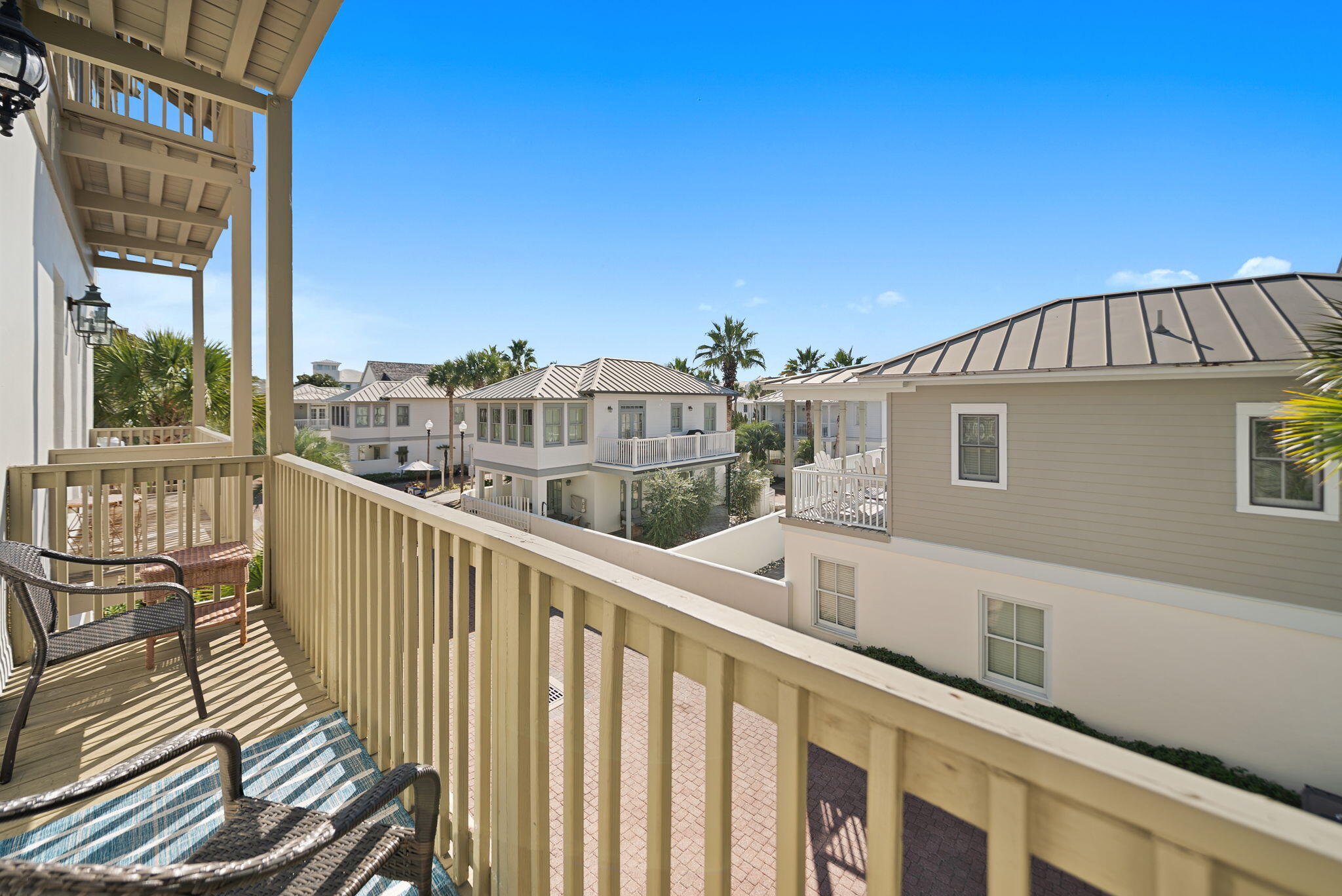 10140 East County Highway 30A, Unit 2 Inlet Beach, FL 32461 - Photo 36 of 92 a view of a balcony with wooden floor