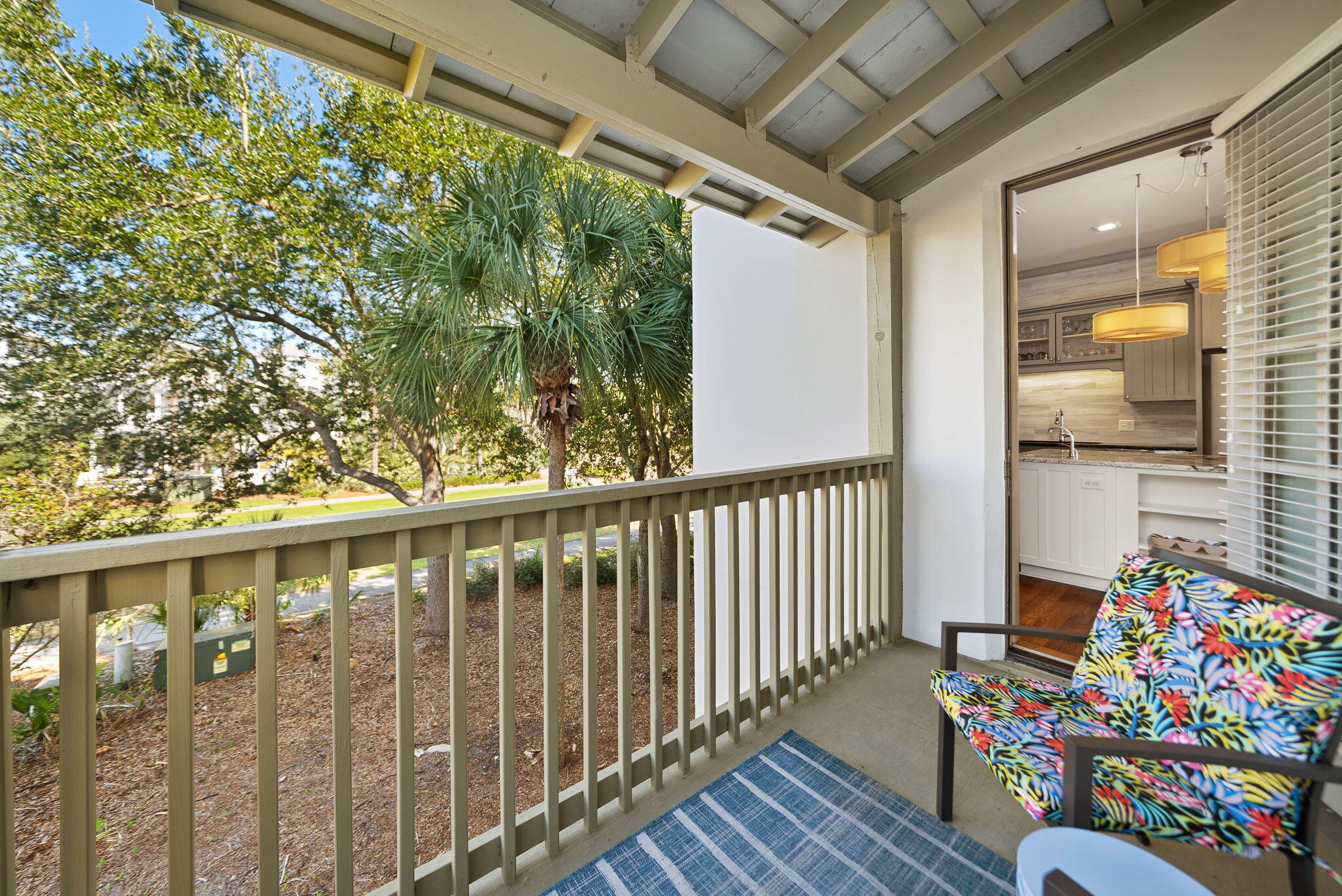 10140 East County Highway 30A, Unit 2 Inlet Beach, FL 32461 - Photo 43 of 92 a front view of a house with outdoor seating