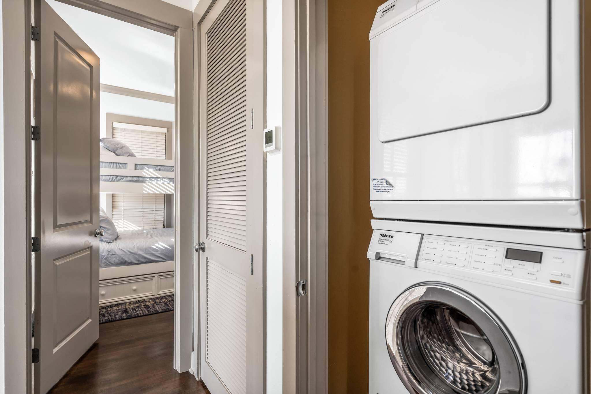 10140 East County Highway 30A, Unit 2 Inlet Beach, FL 32461 - Photo 58 of 92 a view of bathroom with washer and dryer