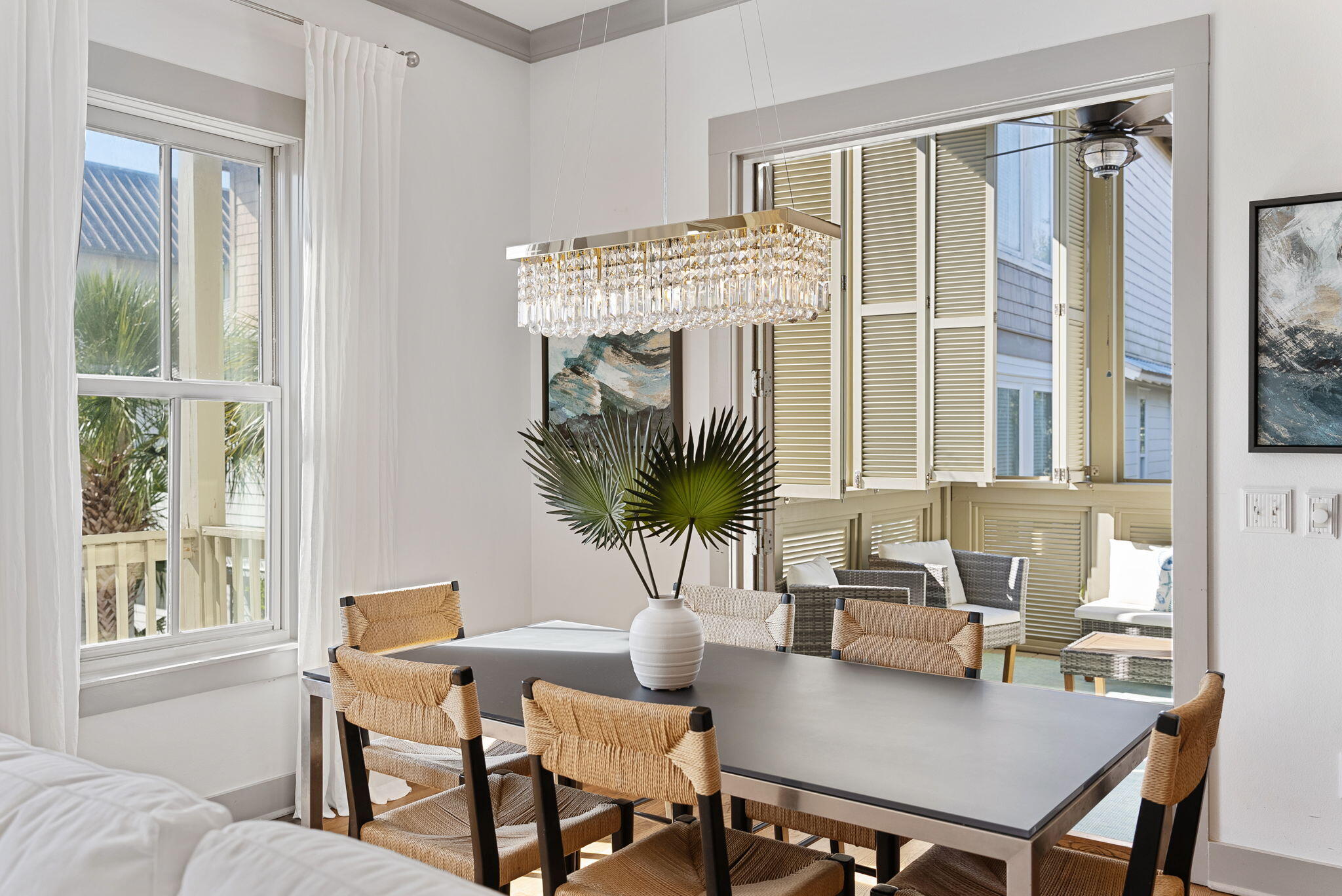10140 East County Highway 30A, Unit 2 Inlet Beach, FL 32461 - Photo 9 of 92 a living room with furniture and a potted plant