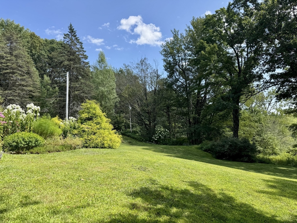 1450 W Road Ashfield, MA 01330 - Photo 29 of 36 a backyard of a house with lots of green space