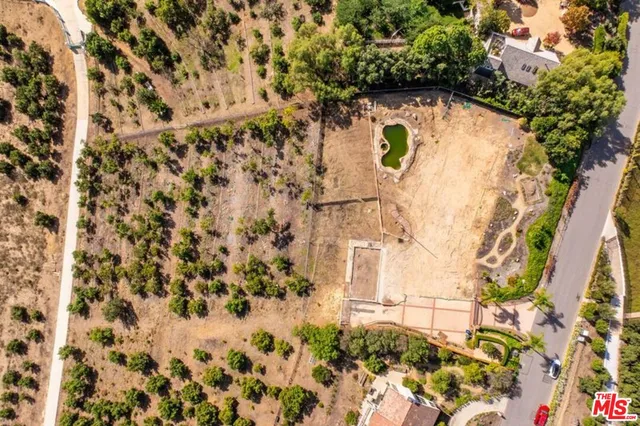 a view of a lake with a mountain in the background