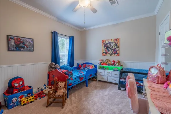 a children room with toys