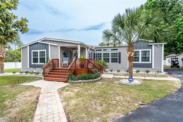 a backyard of a house