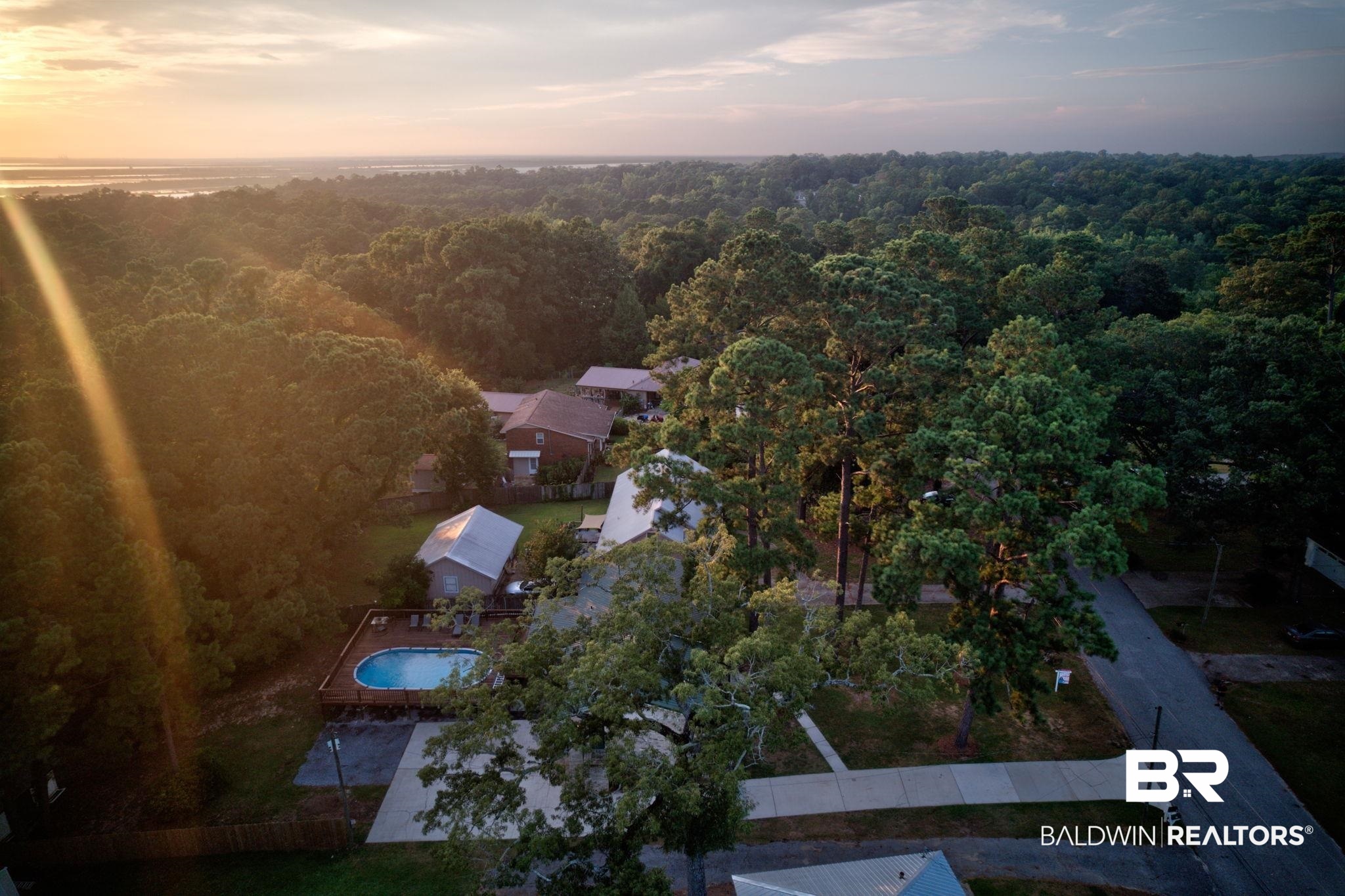 14 Lee Circle Daphne, AL 36527 - Photo 82 of 83 View of aerial view at dusk