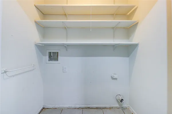 a view of small space with shelf