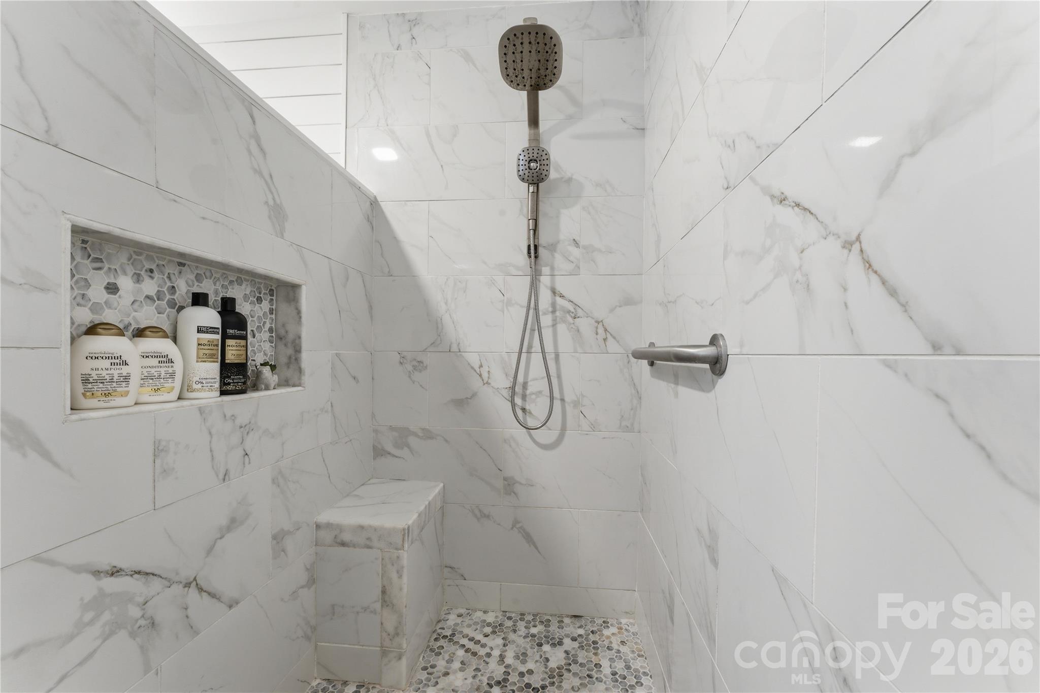 15 Raccoon Point Canton, NC 28716 - Photo 23 of 48 a bathroom with a shower