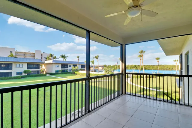 a view of a city from a balcony