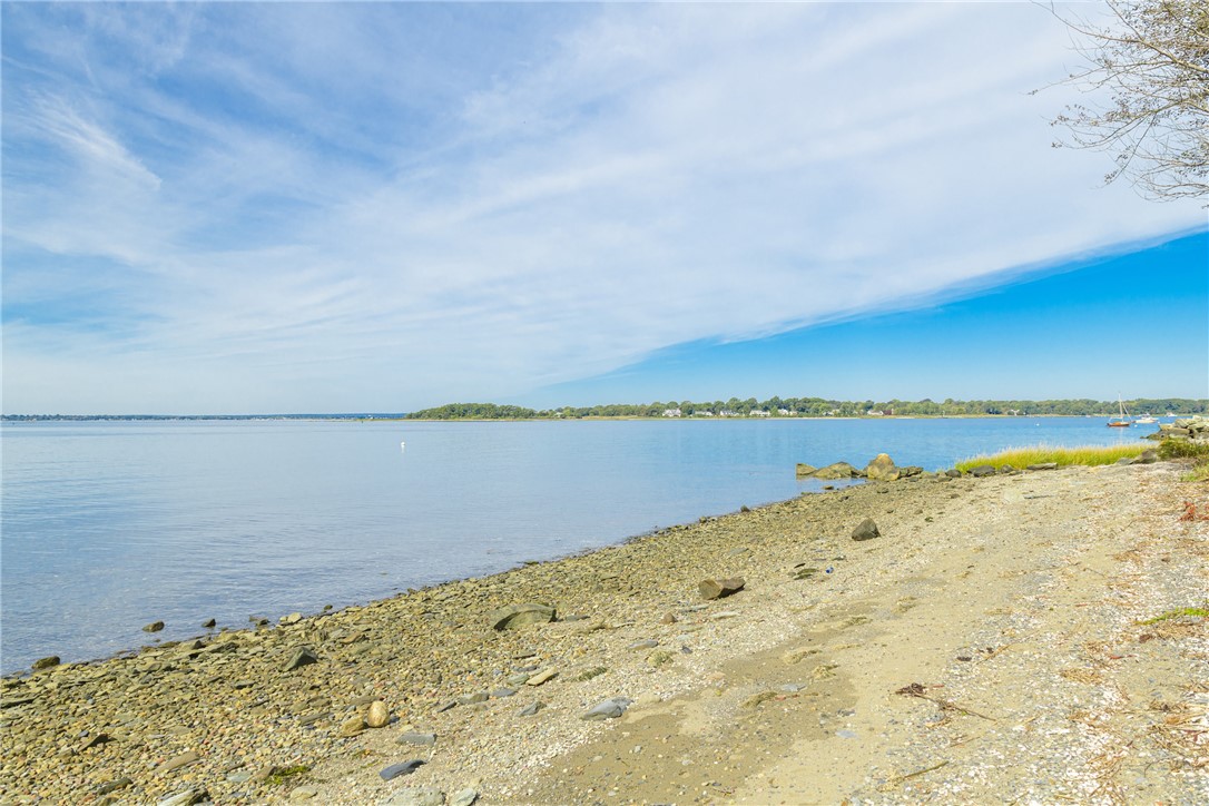 Shoreline of the property on Narragansett Bay
