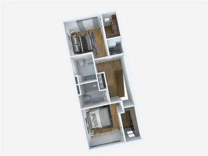 a picture of a person on a wall