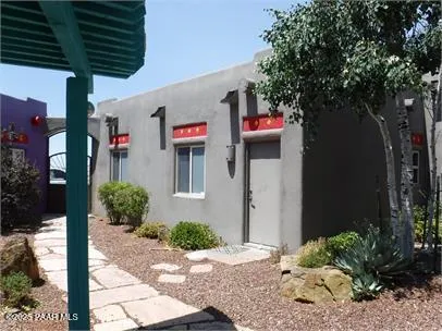 a front view of a house