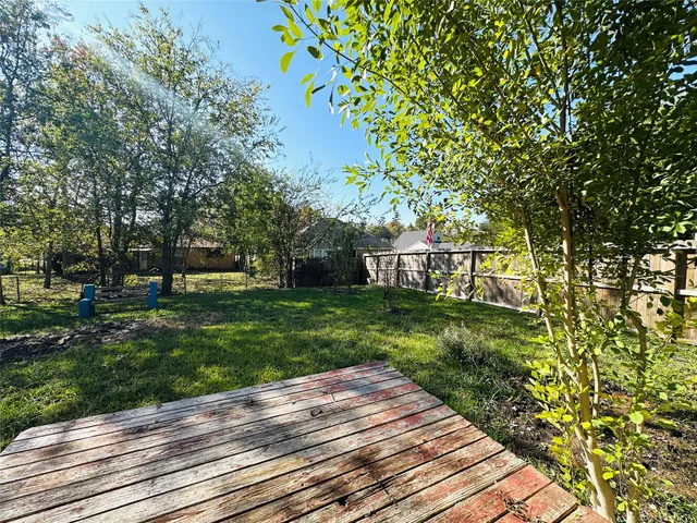 a view of outdoor space with garden
